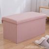 Taburete de Almacenamiento Taburete de Almacenamiento para Sentarse Taburete Rectangular para Cambiarse los Zapatos Otomana Taburete de Sofá Pequeño Silla Doméstica Caja de Almacenamiento Plegable