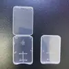 Caixa Branca Pequena para Cartão de Memória TF Caixa para Cartão SD de Câmera Caixa de Armazenamento para Cartão CF Cartão Duplo/Cartão MS Caixa Transparente Atacado em Estoque