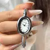 Pulsera de Reloj de Cuarzo para Mujer Goldie Niche Ovalada Escala Romana Retro de Gama Alta Simple Temperamento