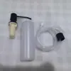 Dispensador de jabón de acero inoxidable tipo prensa para fregadero para lavar platos, uso doméstico, sin taladro, moderno, minimalista, tipo prensa