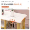 Mesa para Uñas 2026 Nuevo Modelo Individual Mesa Larga de Mármol Sintético Pequeño Juego de Mesa y Silla para Salón de Uñas Estación de Trabajo para Uñas