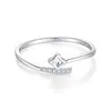 Anillo de Estrella Estilo Coreano Simple Microincrustado con Circonita para Mujer Plata de Ley S925 Nicho de Alta Gama Lujo Ligero Moda Diseño Apilable