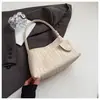 Bolso Tejido de Mano para Mujer 2025 Nuevo de Moda Tendencia Nicho Bolso de Axila Simple Bolso Cubo de Hombro Único Bolso de Madre