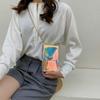 Bolsa de teléfono móvil de PVC transparente, bolsa de hombro láser para mujer, bolso cruzado para mujer, logo imprimible, nuevo de verano 2023