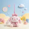 Famoso da internet cachecol fofo coelhinho pingente de mochila brinquedo de pelúcia boneca bolsa chaveiro boneca