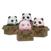 4 Creativos Lindos Pandas Bebé Panda Bebé Figuras DIY Jardinería Paisajismo Muñecos Adornos de Muñecos