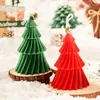 Decoração de Presente de Fragrância de Natal Transfronteiriça Enfeites Velas Mini Aromatizadas de Natal em Formato de Árvore de Natal Velas de Lembrança