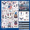 4 de Julio Día de la Independencia Americana Enano Águila Calva Pegatina Electrostática Ventana de Vidrio Decoraciones de Atmósfera Festiva