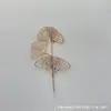 Eucalipto Único Pequeno em Forma de Leque Dourado e Prateado, Série Pequena de Orquídeas de Seda, Acessórios de Balde da Fortuna, Flores Artificiais para Decoração de Casa