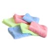 Toalla pequeña cuadrada de fibra de bambú al por mayor 25*25 Toalla de mano para jardín de niños Absorbente para niños Toalla pequeña lisa para lavar la cara de uso doméstico