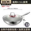 Wok de Titanio Alemán, Sartén de Titanio Real, Sin Recubrimiento, Antiadherente, Wok de Titanio con Patrón de Martillo Escama de Pescado, Sartén para Cocinar en Casa, Apto para Inducción