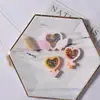 Amapola DIY Espejo de Superficie de Resina de Cristal Corazón de Melocotón Corazón de Flor de Ciruelo Alas de Ángel Arena Líquida Colgante Molde de Silicona