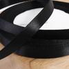 Cinta negra pura de 0.6-4cm de ancho, embalaje de caja de regalo, horneado, cuerda portátil, cinta de lazo DIY, cinta de florete