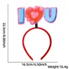 Decoraciones para Fiesta de Solteros del Día de San Valentín Europeo y Americano Diadema de Corazón de Amor Accesorios para Fotos Diadema Xoxo Accesorios para la Cabeza