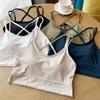 Sutiã Esportivo de Seda Gelada de Verão Sem Marcas para Mulheres Roupa Íntima Feminina Push-up Anti-flacidez Paramilis Superior Sexy