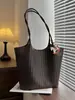 Bolso Tote Tejido Transfronterizo 2026 Nuevo Otoño para Mujer, Bolso de Hombro Grande de Capacidad para Viajes Diarios, Bolso de Mano Casual Simple