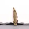 Colgante Llavero de Coche de Latón, Colgante Vintage de Latón con Dragón Dorado, Colgante de Etiqueta, Venta al por Mayor para Puestos de Mercado, Descuento por Cantidad