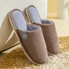 Pantuflas de Algodón para Hombre Hogareñas Otoño e Invierno Antideslizantes 2024 Nuevas para el Hogar Interior Cálidas Pantuflas de Peluche Pantuflas de Algodón para Mujer
