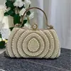 Venta Caliente Transfronteriza de Amazon Vestido de Noche de Perlas para Mujer Bolso de Mano con Incrustaciones de Diamantes Bolso de Mano Bolso de Hombro