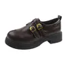 Mocasines de Moda Estilo Nuevo Zapatos Pequeños de Cuero para Mujer 2026 Pie Otoño Suela Súper Suave No son Mary Janes Zapatos JK Cansado