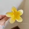 Vacaciones en la playa clip floral de plátano para el pelo pinza de garra floral de dopamina para recogidos en la parte posterior de la cabeza accesorio para el cabello adorno para el pelo