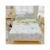 Colcha de Verano de Algodón Lavado Doble Gasa Clase A Fibra de Soja Colcha de Aire Acondicionado Borde Ancho Lavable a Máquina Colcha Delgada Regalo Colcha de Verano