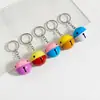 Llavero con colgante de campana de color grande, accesorios para joyería, tienda departamental de un yuan, tienda de dos yuanes, suministro