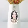 Llavero Acrílico Doble Cara con Fondo Blanco Puro para Decoración de Mochila, Similar a Artículos Tendencia de Tiktok