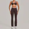 Conjunto Deportivo Transfronterizo de Bloques de Color, Realzador de Busto, Ajustado, Conjunto de Yoga de Sensación Desnuda, Conjunto de Dos Piezas para Correr y Fitness 8081+8801
