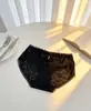 Calcinhas Rendadas Picantes com Estampa de Leopardo e Bolinhas, Pretas e Brancas Vazadas de Cintura Alta Finas para Mulheres