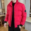Liquidação de Marca Casaco de Algodão com Penas para Homem Outono e Inverno Acolchoado Quente Gola Casual Corte Slim à Prova de Frio Casaco de Algodão Tendência