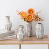 Jarrón de Cerámica Estilo Shumen Wabi-Sabi Retro Cerámica Jarrón para Flores Secas Decorativo de Alta Gama Flores Hidropónicas Adornos para Arreglos Florales para Sala de Estar