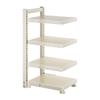Estante de Almacenamiento de Cocina Estante de Almacenamiento Multifuncional para Ollas para el Hogar Estante de Almacenamiento de Múltiples Capas para Gabinete Debajo del Fregadero Estufa Estante para Ollas en Capas
