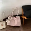 2026 Bolso Tote Rosa Estilo Coreano Nuevo para Mujer, Bolso de Hombro de Gran Capacidad, Bolso de Mano Versátil para el Trabajo, Bolso de Hombro Moderno