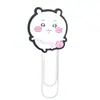 Clip de Papel de Dibujos Animados [Jiji Kawaii] Clips de Papel de Colores Papelería para Estudiantes Marcadores de Libros Monos Grandes Pequeños Clips Creativos