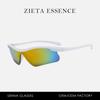 Gafas de sol de media montura unidas gafas deportivas para ciclismo al aire libre calle Y2K gafas de sol personalizadas exportación a Europa y América Amazon
