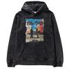 Sudadera con capucha Pink Floyd Pink Floyd para hombre, estilo urbano rock, desgastada, lavada, encerada, vintage