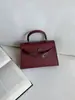 Bolsa 2026 Nuevo Estilo de Moda Segunda Generación Bolso Kelly 22cm Hebilla Plateada Primavera Verano Sentido de Alta Gama Bolso para Mujer Hombro Único Cruzado de Hombro Bolso de Mano