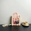 Nova Bolsa de Malha de Grande Capacidade Advanced Sense Ins Bolsa para Celular Nicho Ombro Crossbody Bolsa Cartoon Fashion Bolsa