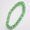 Pulseira de cristal verde em formato de losango lapidado 6mm moda verão versátil imitação de cristal artificial austríaco banca