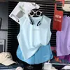 Conjunto de Colete Sem Manga Respirável de Sensação Gelada Secagem Rápida de Verão para Crianças Maiores, Novo Conjunto Esportivo de Duas Peças para Meninos e Meninas