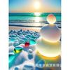 Fabricante Venta al por Mayor Nuevo DIY Paisaje Marino Serie Atardecer Pintura de Diamantes Mosaico 5D Diamante Punto de Cruz Hogar