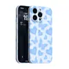 Nuestra Propia Fábrica Produce y Vende Fundas de Teléfono Económicas con Forma de Corazón Azul y Mariposa para iPhone 18Pro Iphoneair