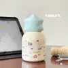 Taza Térmica de Acero Inoxidable Estilo Nuevo para Niñas, Linda, Gran Capacidad, Para Beber Directamente, Alto Valor Estético, Taza Térmica Portátil
