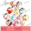 Suprimentos domésticos DIY adesivos de geladeira de vidro cristal fábrica criativo República da China padrão feminino cheongsam adesivos magnéticos atacado