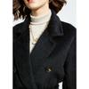 Abrigo de Peso Pesado 40 Suli Alpaca 60 Lana para Mujer Otoño e Invierno Grueso Largo m Home 101801 Abrigo Negro