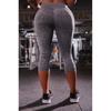 Amazon Caliente Caliente Transfronterizo Pantalones Cortos Bolsillo Inclinado Cintura Alta Cadera Sexy Ajustados Pantalones de Yoga ZT