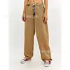 Jeans Amarelo Tingido com Lama Lavado Vintage Estilo Americano High Street Solto Marca Tendência Calças Femininas Distinctivas Fried Street