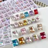 K9 Ninho de Pássaro Radiante Cubos de Açúcar Diamantes Coloridos Piscantes Fundo Pontiagudo Diamantes Acessórios para Nail Art Acessórios de Maquiagem para Shows
