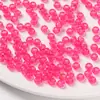 Miçangas Acrílicas Transparentes de Furo Grande 4*7mm Cor Sólida Plástico Soltas Miçangas para Artesanato DIY Corrente de Celular Material de Miçangas para Crianças
